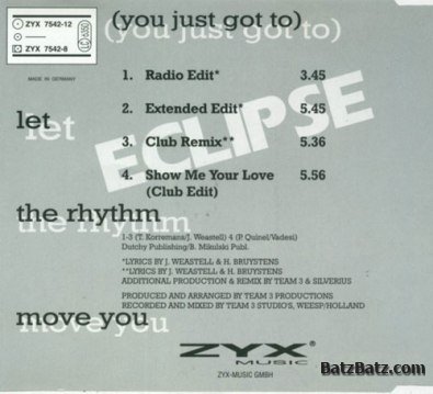 Eclipse - (You Just Got to) Let The Rhythm Move You (CDM) 1994