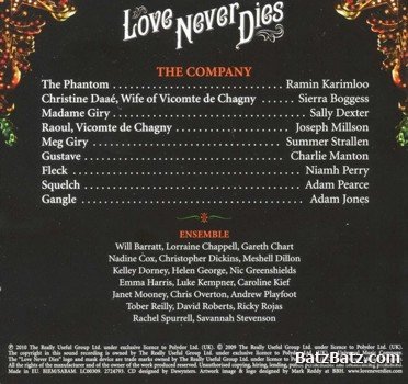 Andrew Lloyd Webber - Love Never Dies 2CD (2010) Lossless + MP3