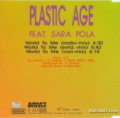 Plastic Age - World To Me (Maxi-Single) (1994)