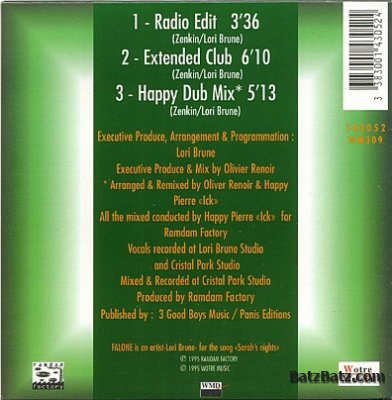 Falone - Sarah's Nights (CDM) 1995
