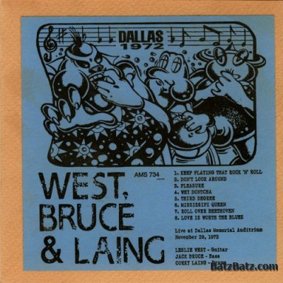 West, Bruce & Laing - Dallas 1972 (Bootleg)