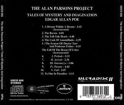 The Alan Parsons Project - Tales Of Mystery And Imagination 1976 (Remaster 1994) Lossless