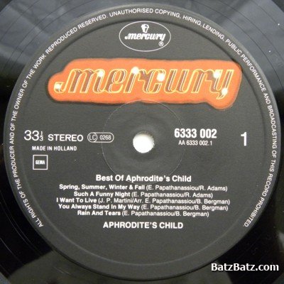 Aphrodite's Child - Best Of Aphrodite's Child 1975 (Original Holland LP/Vinyl Rip) Lossless