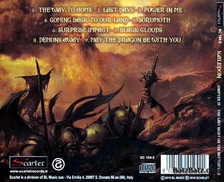 Kaledon - Legend Of The Forgotten Reign - Chapter VI: The Last Night On The Battlefield (2010) (Lossless+ MP3)