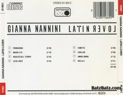 Gianna Nannini - Latin Lover 1982 (Lossless)