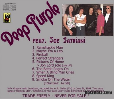 Deep Purple - Purple Dreams in St. Gallen (Feat. Joe Satriani) [Live bootleg] 1994