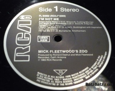 Mick Fleetwood's Zoo - I'm not Me (LP/CD) 1983 (MP3 + Lossless)