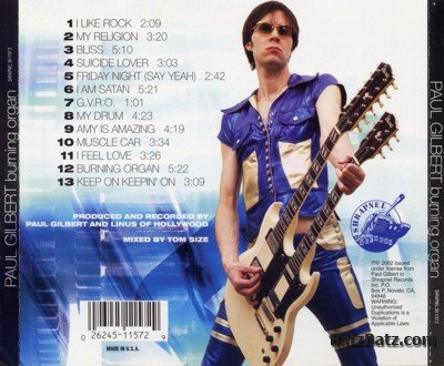 Paul Gilbert - Burning Organ (2002) Lossless