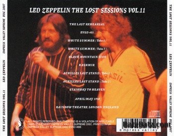 Led Zeppelin - The Lost Sessions Vol.11 2007 (bootleg)