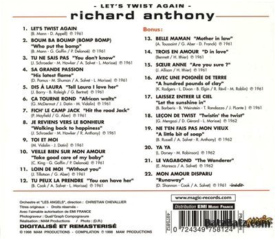 Robert Anthony - Lets Twist Again 1998