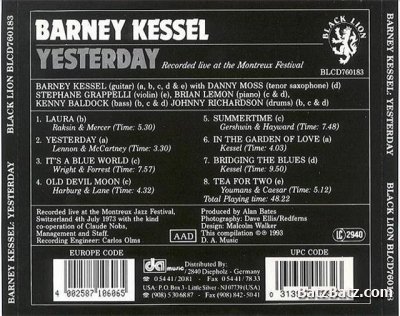 Barney Kessel - Yesterday 1973