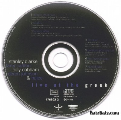 Stanley Clarke, Larry Carlton, Billy Cobham, Deron Johnson & Najee - Live At The Greek 1994 (lossless)