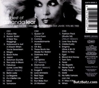 Amanda Lear - The Sphinx [The Best Of] (3CD) 2006 (Lossless + MP3)