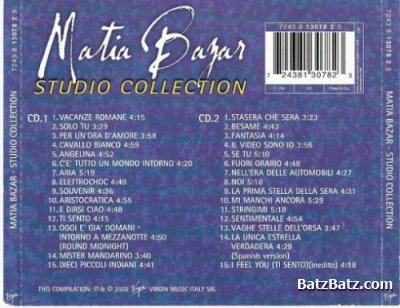 Matia Bazar - Studio Collection - 30 Successi Versioni Originali (2002) 2CD