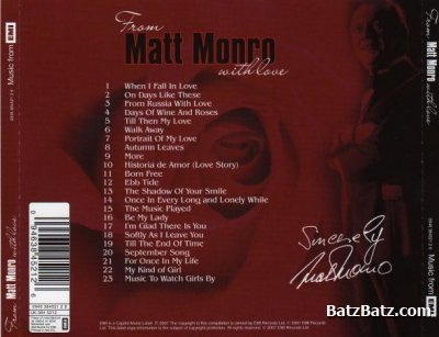 Matt Monro - From Matt With Love (2007)