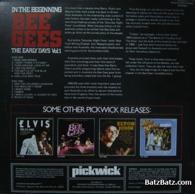 Bee Gees - In The Beginning - The Early Days Vol. 1 (1978) (Lossless)