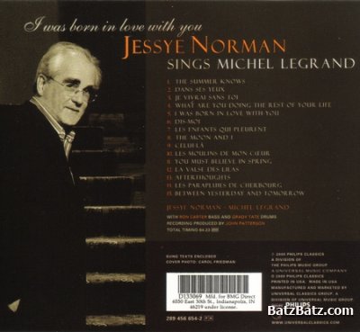 Jessye Norman - I Was Born In Love With You [Sings Michel Legrand] (2000)