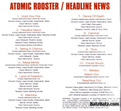 Atomic Rooster - Headline News 1983 (Reissue 1994) Lossless