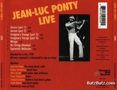 Jean-Luc Ponty - Live (at California 1978) 2003 (Lossless+MP3)