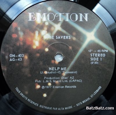 By The Savers - Help Me (SP) 1977