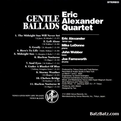 Eric Alexander Quartet - Gentle Ballads (Japanese Edition) 2005 (Lossless)