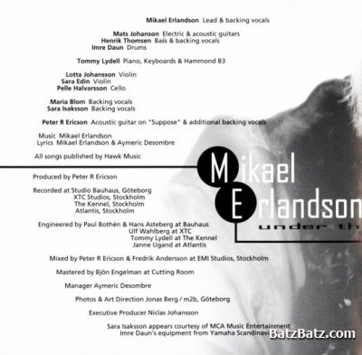 Mikael Erlandsson - Under The Sun 1996 (Japan Edit.) Lossless