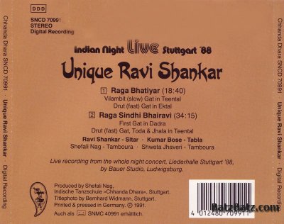 Ravi Shankar - Unique Ravi Shankar 1991 (Lossless)