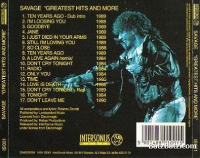 Savage - Greatest Hits And More 1990 (Lossless)