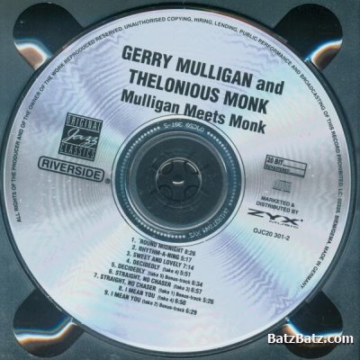 Gerry Mulligan & Thelonious Monk - Mulligan Meets Monk (1957) (Lossless)