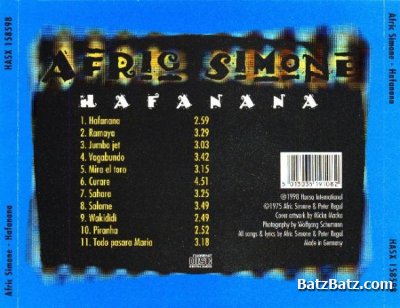 Afric Simone - Hafanana 1975 (1998 reissue)