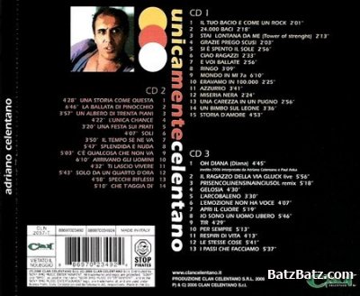 Adriano Celentano - Unicamente Celentano (3CD) 2006 (Lossless + MP3)