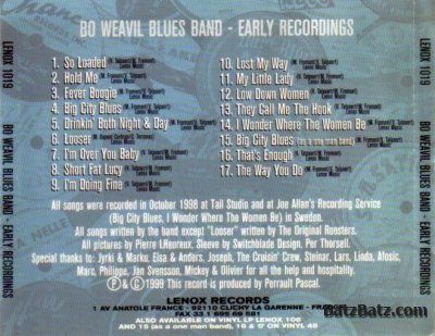 Bo Weavil Blues Band - Early Recordings (1999)