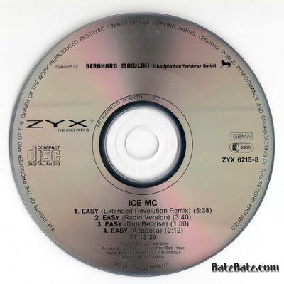 Ice MC - Easy (CDM) 1989 (Lossless+MP3)