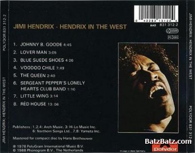 Jimi Hendrix - Hendrix In The West 1988 (Lossless)