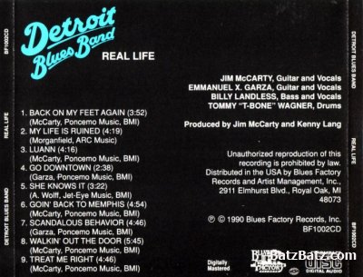 Detroit Blues Band - Real Life  (1990)