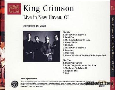 King Crimson - Live in New Haven, CT 2011 (MP3 + Lossless)