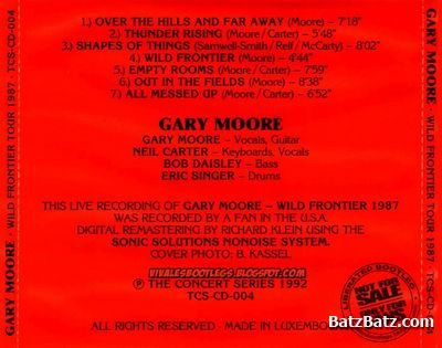 Gary Moore - Wild Frontier Tour'1987 (1992) (bootleg)