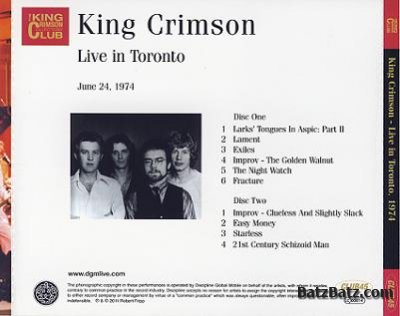 King Crimson - Live in Toronto 2011 (Lossless)