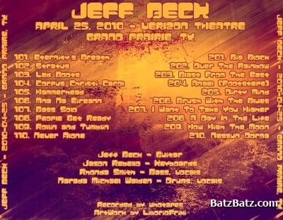 Jeff Beck - Grand Prairie 2010 (bootleg)