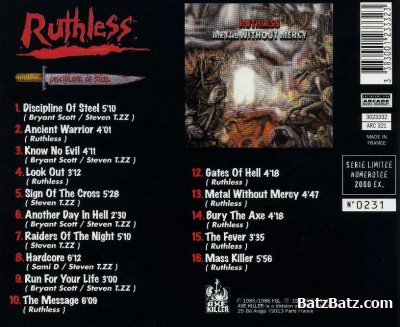 Ruthless - Discipline of Steel + Metal Without Mercy (Ep) 1985 (Lossless)