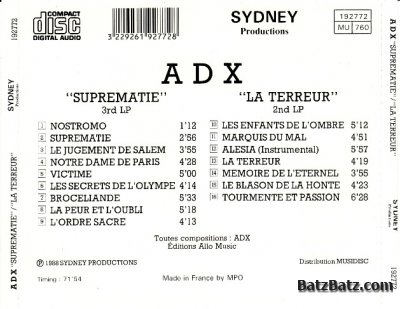 ADX - Suprematie 1988 (Lossless)