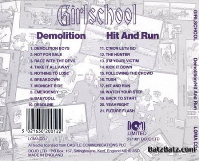 Girlschool (2 in 1) - Demolition (1980), Hit and Run (1981) (Lossless + MP3)