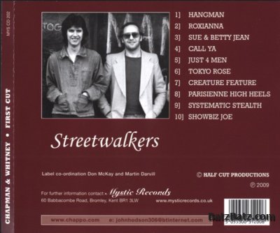 Chapman & Whitney - First Cut (Streetwalkers) 1974 (Mystic Records 2009) Lossless