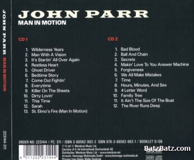 John Parr - Man In Motion 2009 (Man With A Vision & Under Parr 2CD Set) Lossless