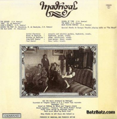 Madrigal - School Of Time 1977