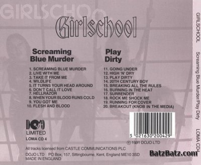 Girlschool (2 in 1) - Screaming Blue Murder (1982), Play Dirty (1983) (Lossless + MP3)