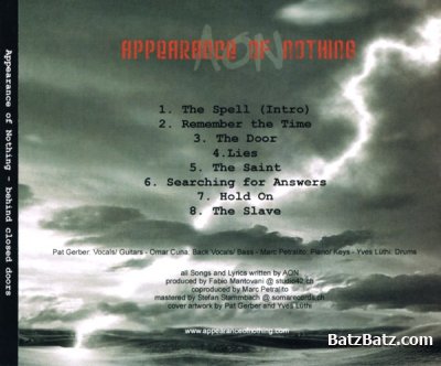 Appearance Of Nothing - Behind Closed Doors 2006 (Demo) Lossless