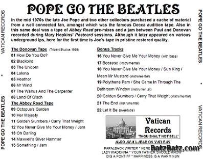 The Beatles - Pope Go The Beatles 2011 (Lossless) (Bootleg)