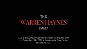 Warren Haynes - Man In Motion (DVD5) 2011