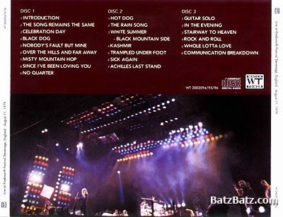 Led Zeppelin - Welcome to the 1979 Knebworth Festival, 11th of August     2002 (bootleg) Lossless+Mp3